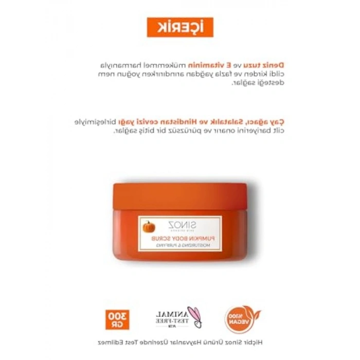 Balkabağı Vücut Peelingi 300 gr - Nemlendirici ve Arındırıcı