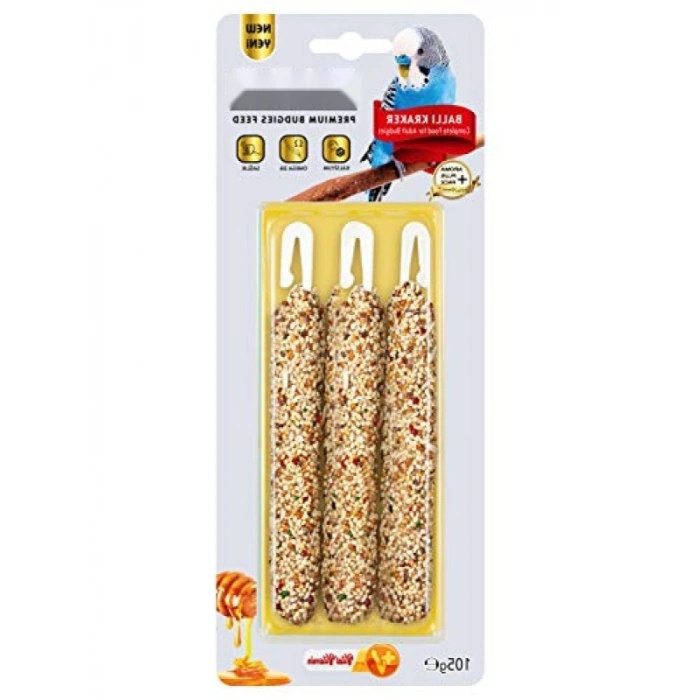 Ballı Muhabbet Kuşu Krakeri - 105 Gr