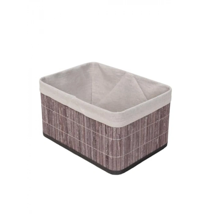 Bambu Çok Amaçlı Saklama Kutusu - 32x23x17 cm, Gri