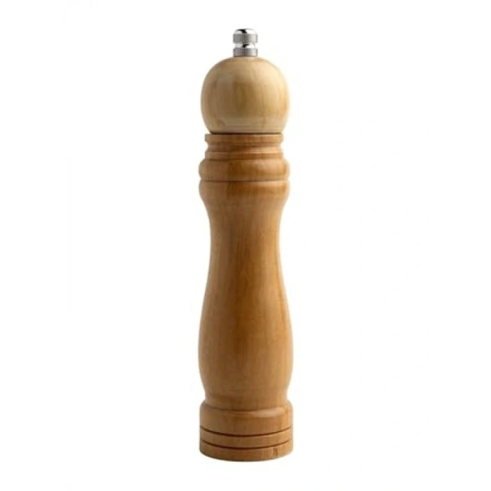 Bambu Gövdeli Ahşap Tuz Karabiber Değirmeni, Orta Boy 21 cm, 2 Adet