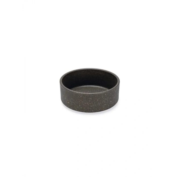 Bambu Köpek Mama Su Kabı, Antrasit, 12 cm, 300 ml Kapasite