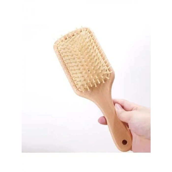 Bambu Uçlu Ahşap Saç Fırçası - Antistatik Özellik