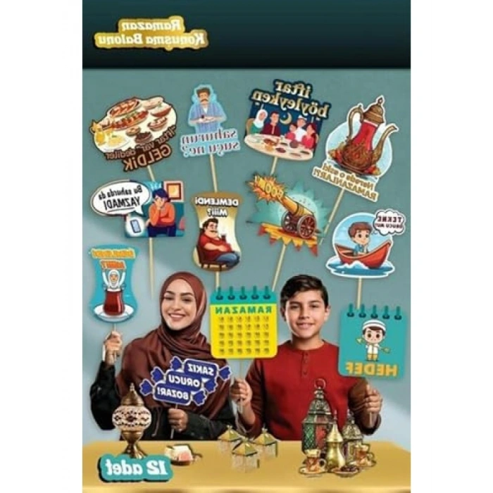 Bayram Harçlık Kart Seti - 10 Adet Ramazan Süsü