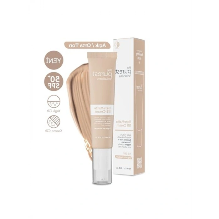 BB Krem - Bare Matte, 40 ml, Hafif ve Orta Ton