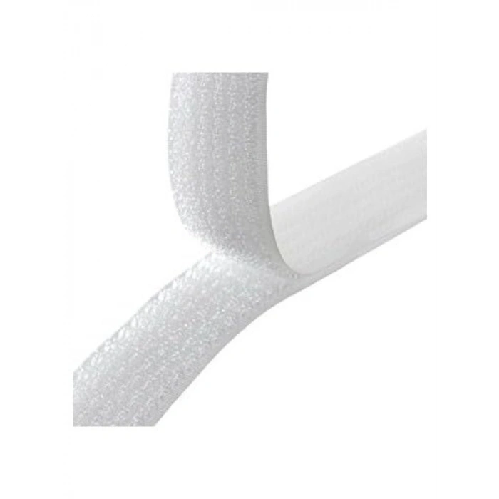Beyaz Cırt Cırt Şerit - 2 cm Genişlik, 1 Metre