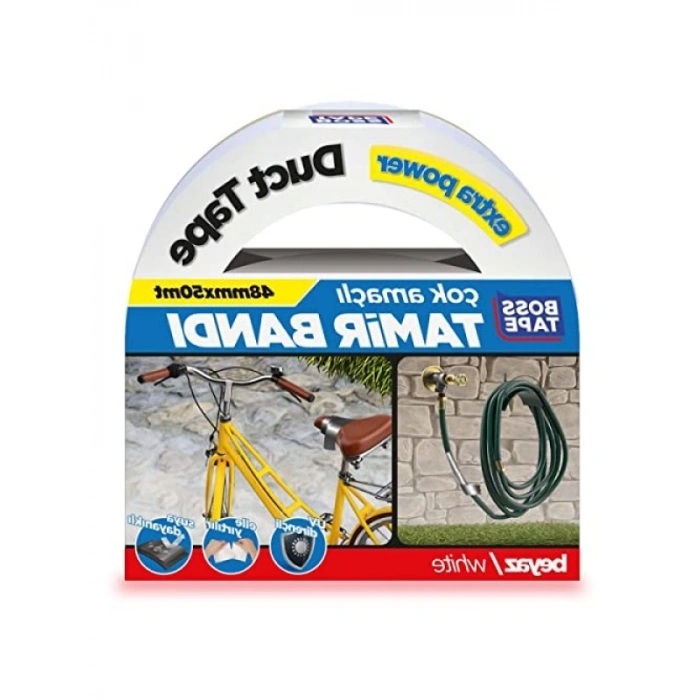 Beyaz Duct Tape Tamir Bandı 48mm x 50mt