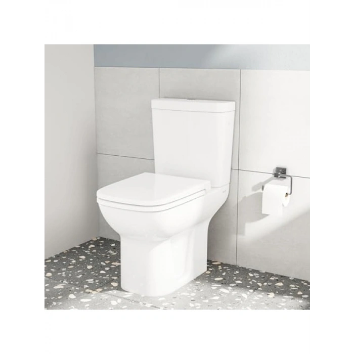 Beyaz Duroplast Soft Klozet Kapağı - Metal Menteşeli
