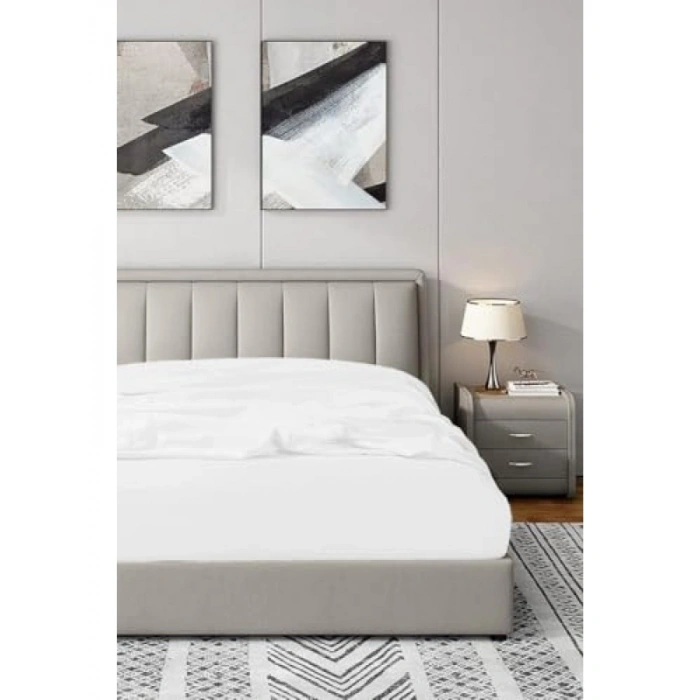 Beyaz Lastikli Fitted Penye Çarşaf - 120x200 cm