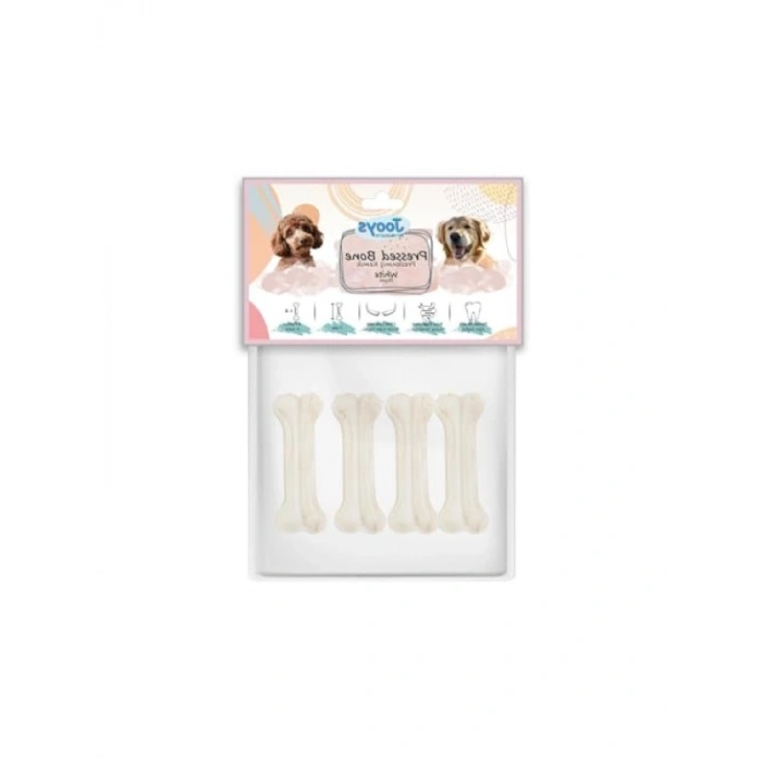 Beyaz Pres Kemik - 7 cm 4lü Paket