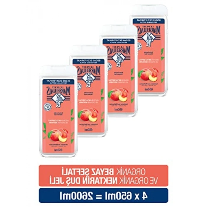 Beyaz Şeftali & Nektarin Aromalı Duş Jeli (4 x 650 ml)