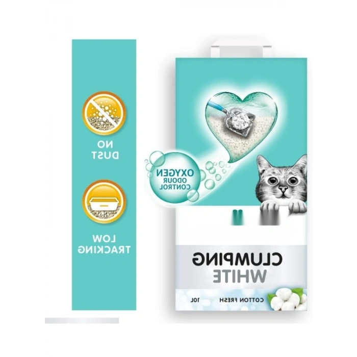 Beyaz Topaklanan Kedi Kumu (Koton Ferahlığı), 10L