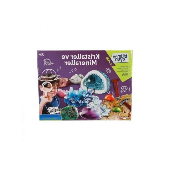Bilimsel Kristal ve Mineral Kazı Seti