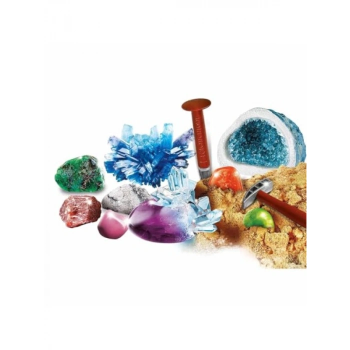 Bilimsel Kristal ve Mineral Kazı Seti