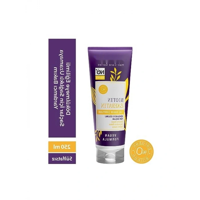 Biotin & Keratin İçeren Sülfatsız Saç Bakım Şampuanı - 250ml