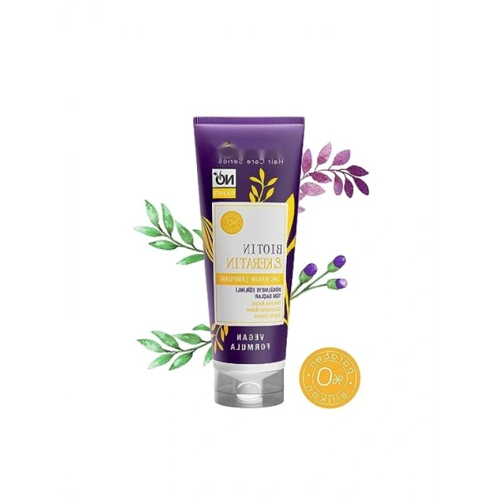 Biotin & Keratin İçeren Sülfatsız Saç Bakım Şampuanı - 250ml