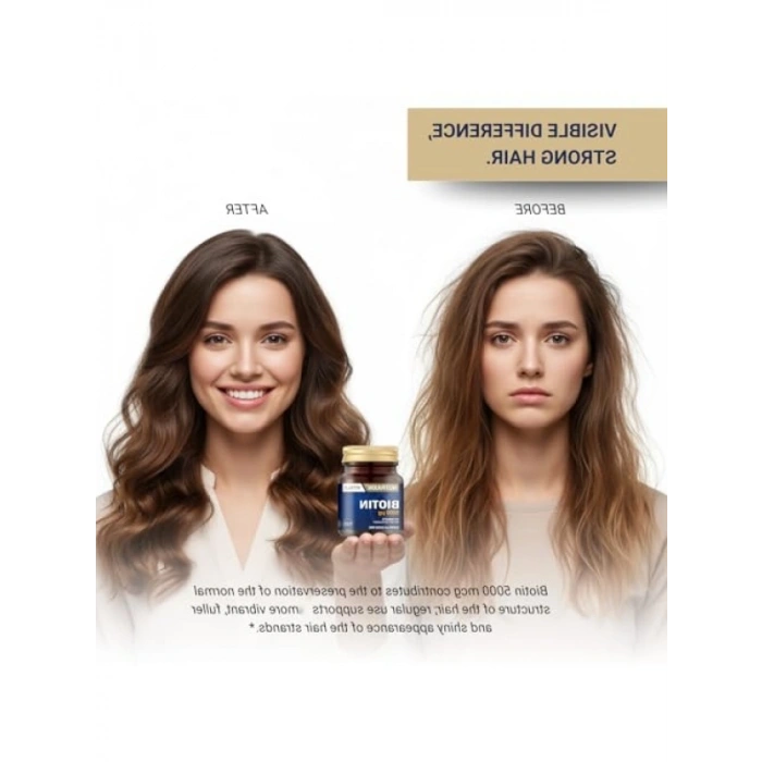 Biotin Takviye Edici Gıda - 5000 mcg - 30 Tablet