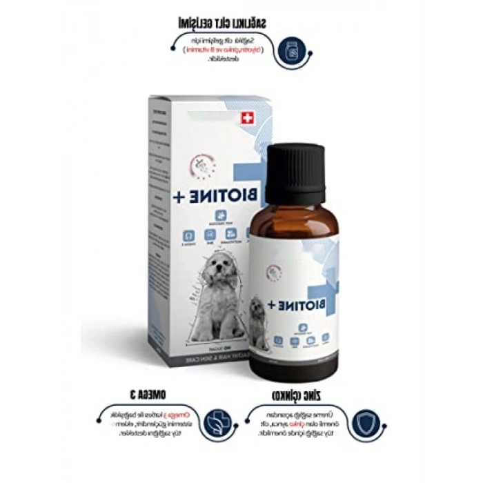 Biotin ve Çinko İçeren Köpek Tüy Sağlığı Damlası - 100 ML