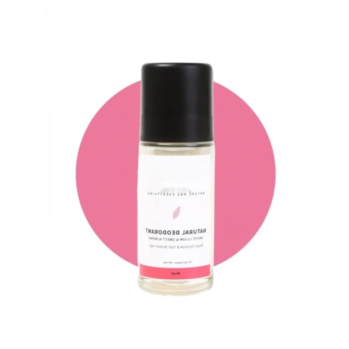 Bitkisel Roll-On Deodorant - Beyaz Zambak & Tatlı Badem - 50 Ml