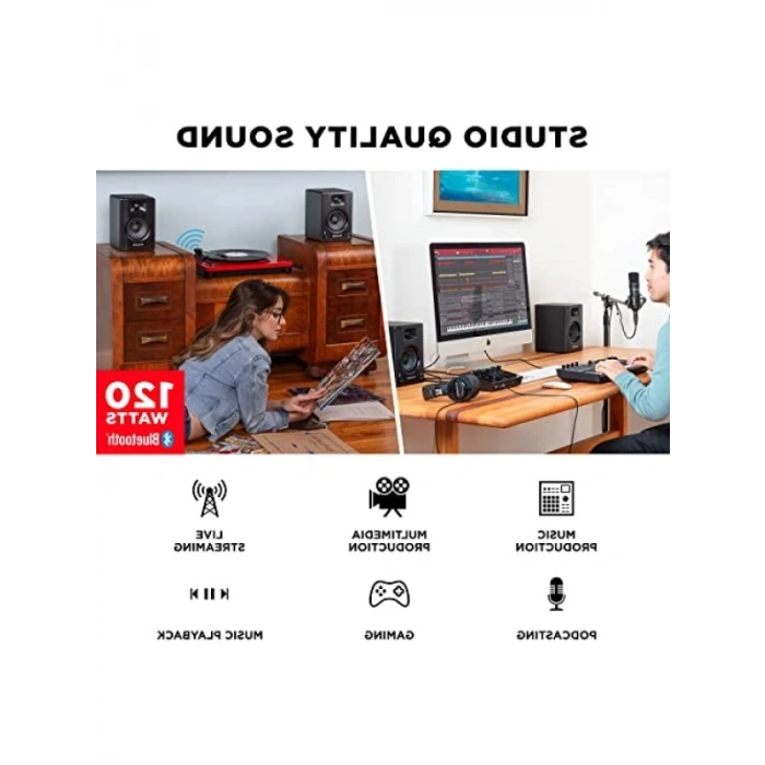 Bluetooth Destekli Stüdyo Monitörler - 3.5 Hoparlörler