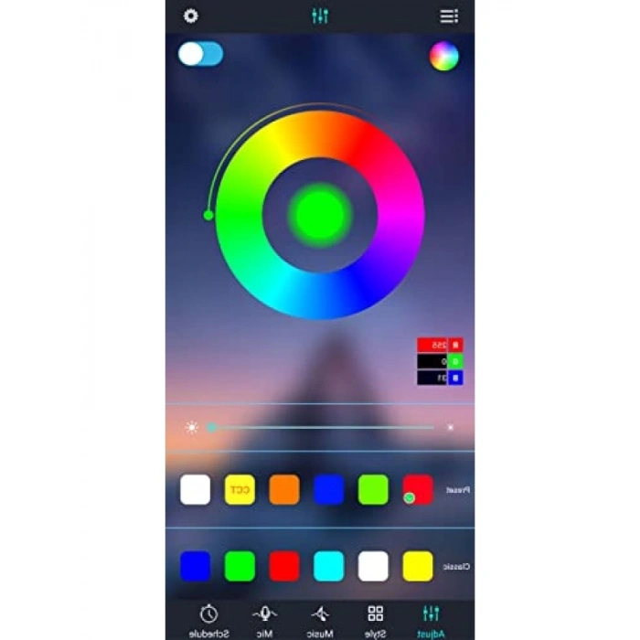 Bluetooth Kontrollü RGB Şerit LED Kontrol Cihazı - 10 Metreye Kadar