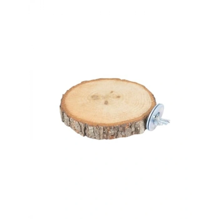 Büyük Boy Ahşap Kuş Tüneği - Çap 14-16 cm, Kalınlık 1.5 cm