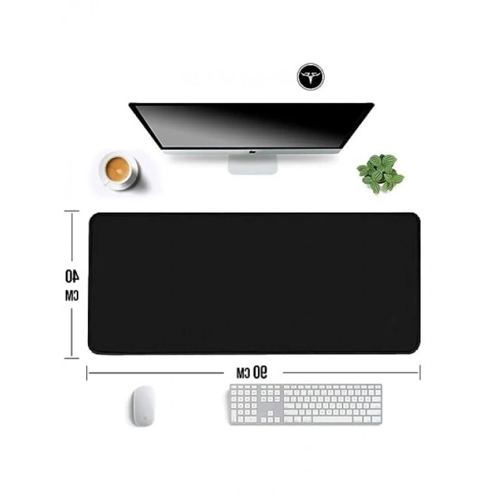 Büyük Boy Kaymaz Mouse Pad, Dikişli Kenar, Pürüzsüz Yüzey