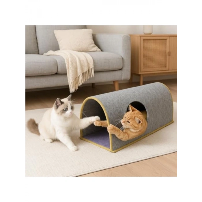 Büyük Boy Kedi Oyun ve Saklanma Tüneli 100 cm