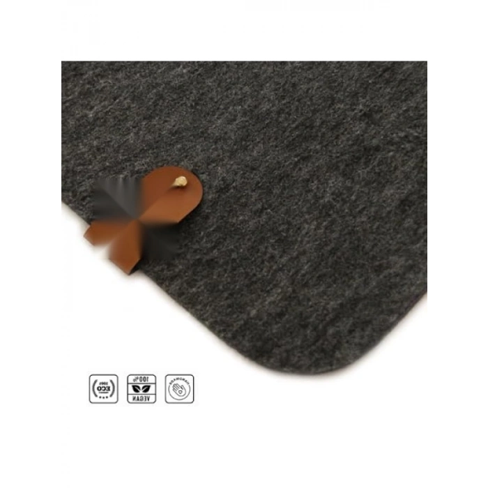Büyük Boy Koyu Gri Keçe Mousepad, 50x100 CM