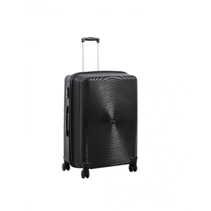 Büyük Boy Siyah Valiz - Dayanıklı Plastik Malzeme