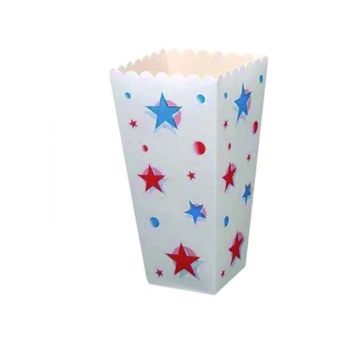 Büyük Karton PopCorn/Mısır Kutusu, 50 Adet