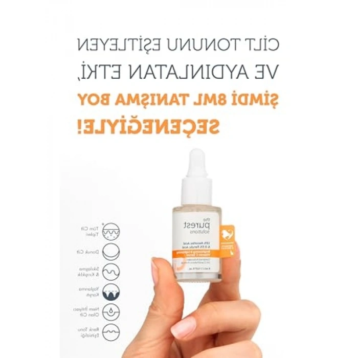 C Vitamini Aydınlatıcı ve Cilt Tonu Eşitleyici Serum, Seyahat Boy 8 ml