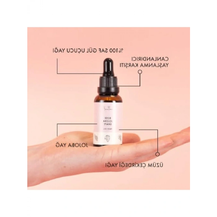 Canlandırıcı Yüz Yağı - Gül & Jojoba, 30 ml
