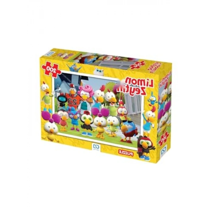 Canlı Renkli 200 Parça Limon ve Zeytin Temalı Çocuk Puzzle