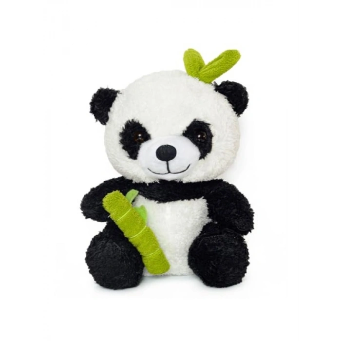 Çantalı Peluş Panda Oyuncak - Bambu Kumaş, Sevimli Tasarım