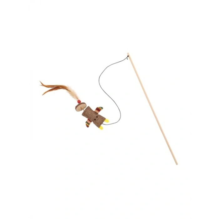 Catnipli Kedi Oyuncağı Olta (Brown)