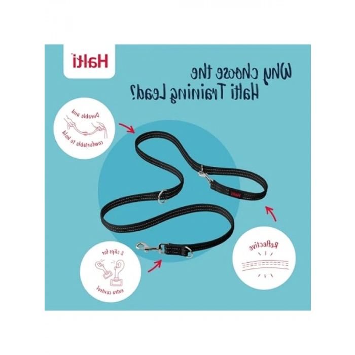 Çekme Önleyici Eğitim Tasma Kayışı - S Boy, Siyah, 2 M