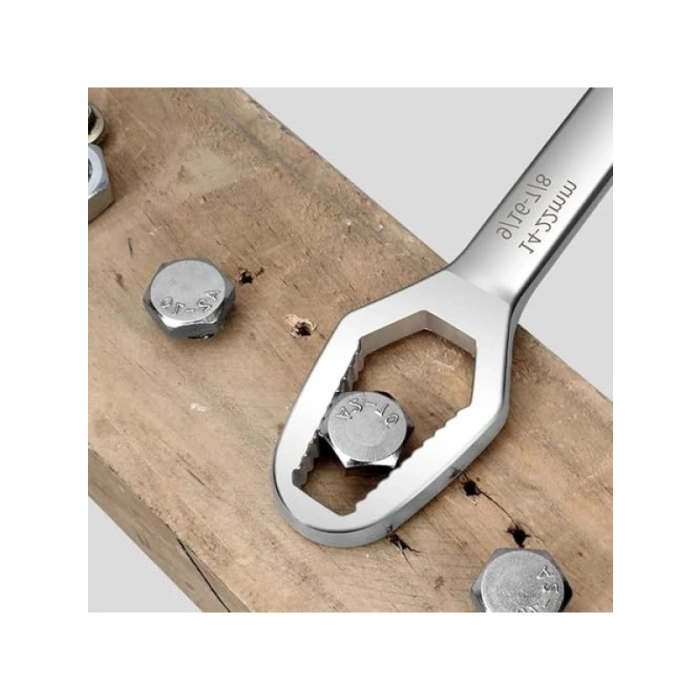 Çift Ağızlı Kendinden Sıkma Anahtar, Çelik, 8-22 mm