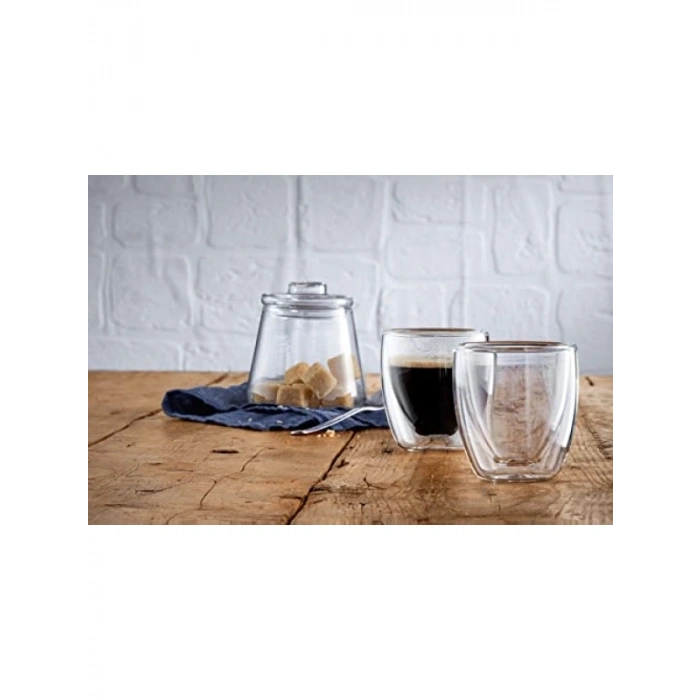 Çift Cidarlı Espresso Bardağı Seti - 2 Parça, Isı Yalıtımlı