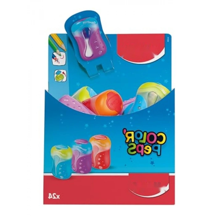 Çift Delikli Kalemtıraş (Renkli)