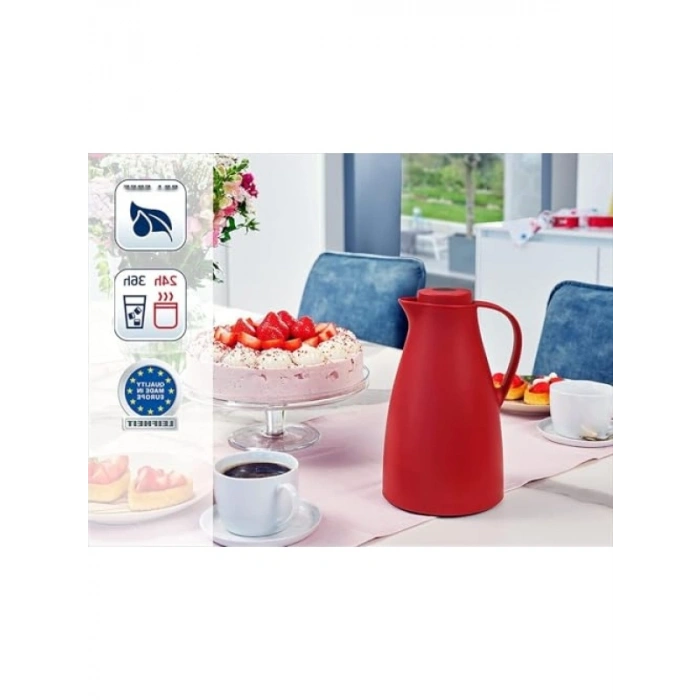 Çift Duvarlı Kırmızı Termos 1 Litre