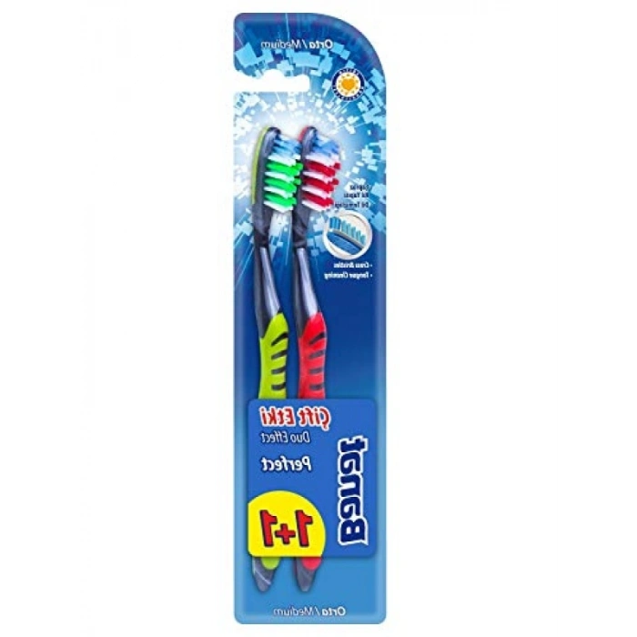 Çift Etkili Diş Fırçası Seti - 2li Paket