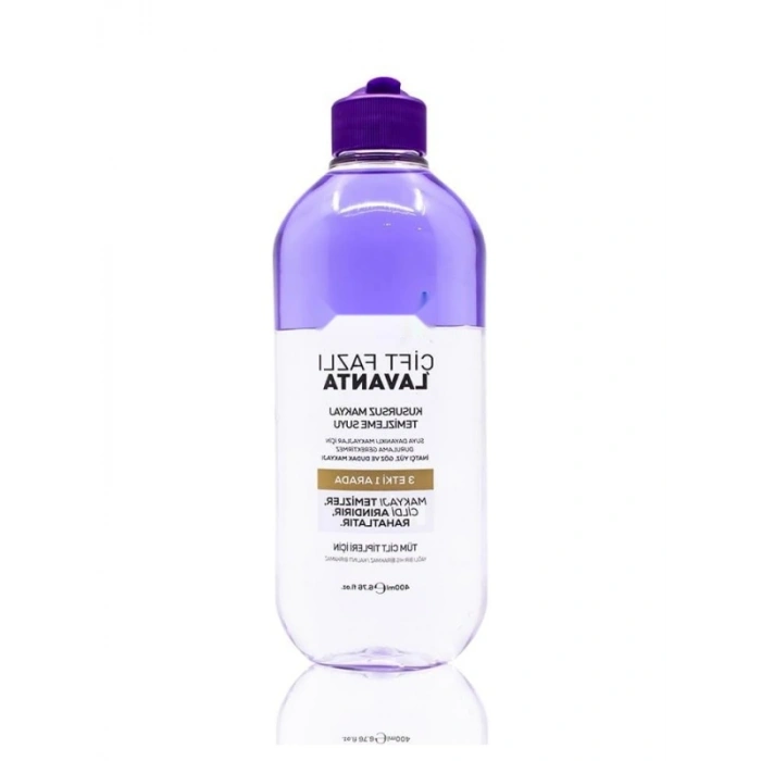 Çift Fazlı Makyaj Temizleme Suyu - 400 ml Lavanta