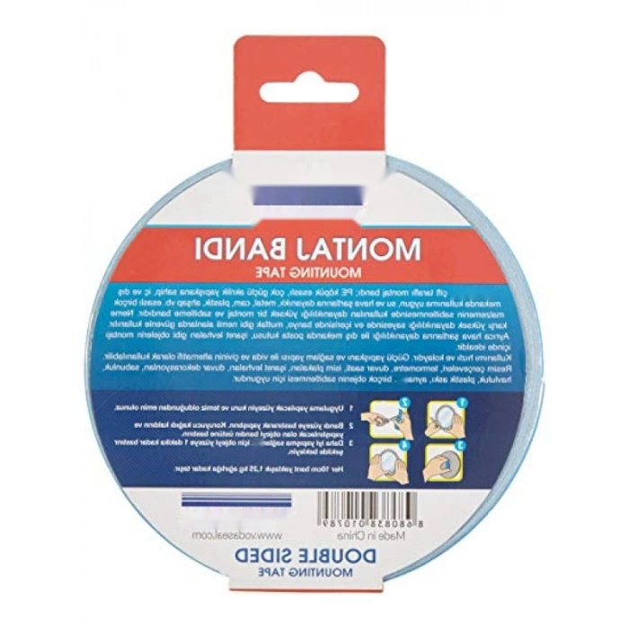Çift Taraflı Montaj Bandı - 10mm x 10mt