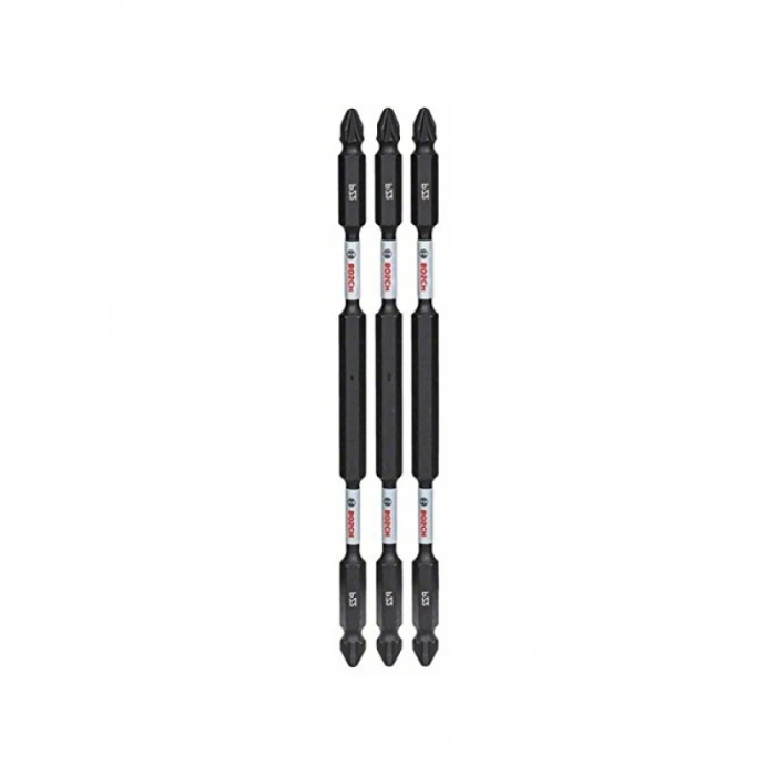 Çift Tornavida Ucu Paketi - PZ2 150 mm, 3 Parçalı