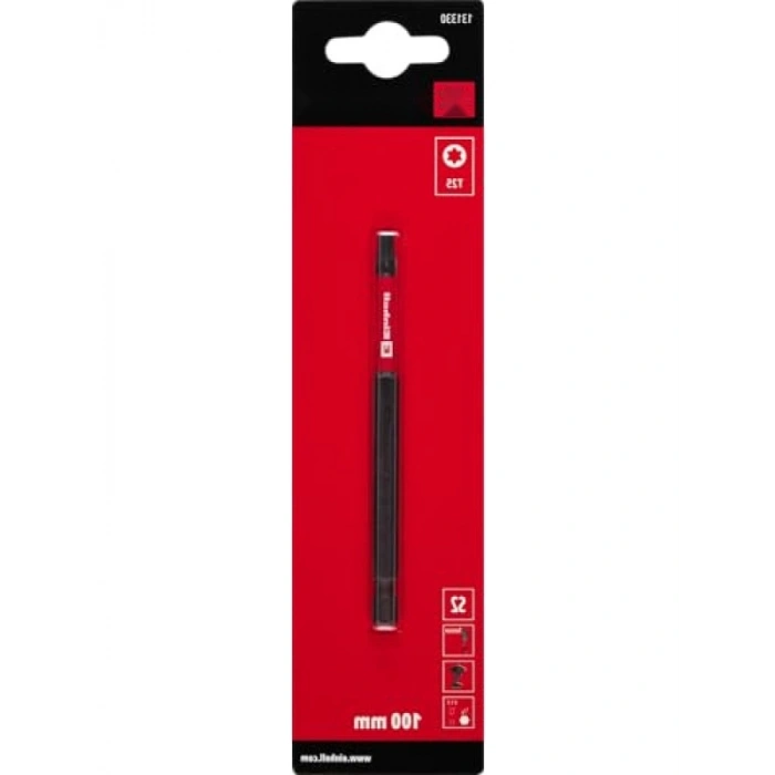 Çift Torsiyonlu Darbeli Bit - 120 mm, T25, S2 Çelik