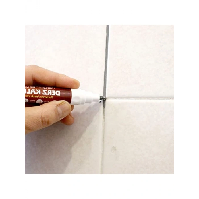 Çift Uçlu Su Bazlı Kokusuz Kalıcı Derz Kalemi - Gri