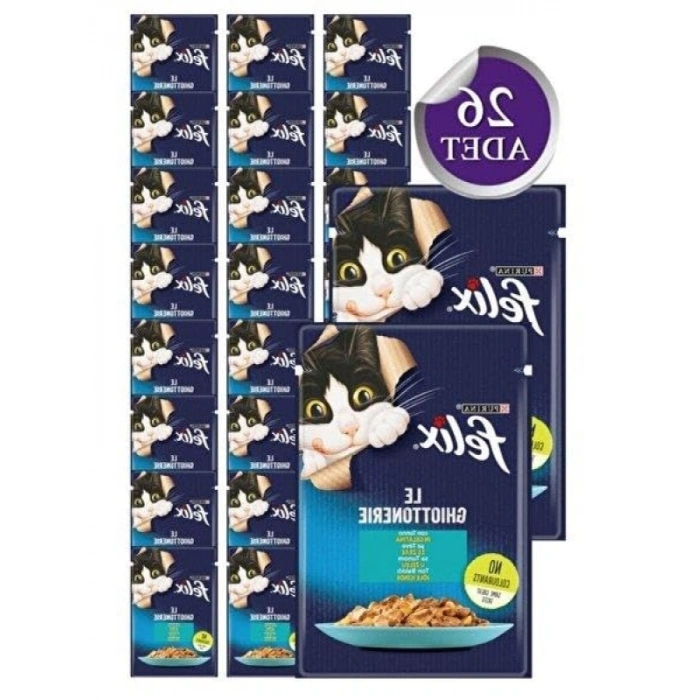 Çifte Lezzet Somon ve Alabalık Kedi Yaş Maması, 26 x 85 gr