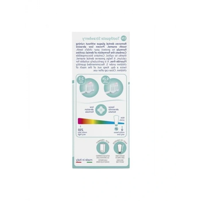 Çilek Aromalı Florürsüz Diş Macunu (12 Ay+)