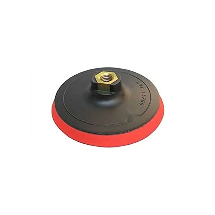 Cırtlı Disk Zımpara Altı, 115 mm, Kırmızı, Plastik Köpük Arayüz