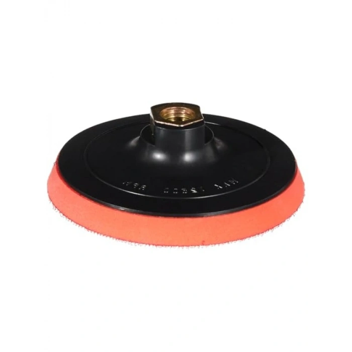 Cırtlı Disk Zımpara Altı, 115 mm, Kırmızı, Plastik Köpük Arayüz